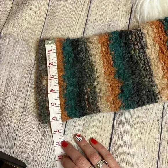 Anthropologie Moth Murray Striped Cowl Neck Sweater Wool Mohair Blend Size XS - Picture 5 of 9